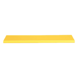 Tapa con Bisagra para Canaleta / PVC Rígido UL 94V-0 / Longitud 2 m (6.6 ft) / Radio de Curvatura 2' (0.6 m) / Color Amarillo / Sistema QuikLock