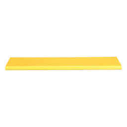 Tapa con Bisagra para Canaleta / PVC Rígido UL 94V-0 / Longitud 2 m (6.6 ft) / Radio de Curvatura 2' (0.6 m) / Color Amarillo / Sistema QuikLock