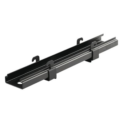 Soporte de Montaje a Techo Tipo Trapecio, para Charolas Wyr-Grid de 8 in (203.2 mm) de Ancho, Uso con Varilla Roscada de 1/2", Color Negro