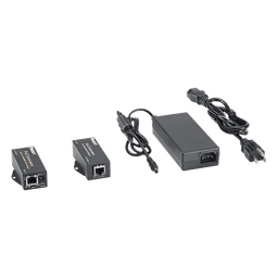 Extensor PoE/PoE+ / 10/100 Mbps / Alcance 610 m (2000 ft) / Cat5e o Cat6 / IEEE 802.3af/at / -40°C a 70°C