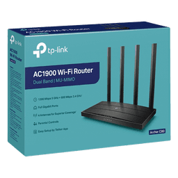 Router inalámbrico WiFi 5 ac / Wave 2 MU-MIMO 3x3 1900 Mbps / Doble Banda 2.4 y 5 GHz / 1 puerto WAN 10/100/1000 Mbps / 4 puertos LAN 10/100/1000 Mbps / Tecnología Smart Connect / Compatible con EasyMesh