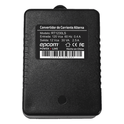 Transformador de Pared / 12 VCA / 30 VA / Entrada 120 VCA 60 Hz / Diseño Compacto