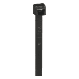 Cincho de Nylon 6.6 de Bloqueo, 188 mm largo x 4.8mm ancho, Color Negro, Exterior Resistente a Rayos UV, Paquete de 1000pz