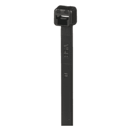 Cincho de Nylon 6.6 de Bloqueo, 188 mm largo x 4.8mm ancho, Color Negro, Exterior Resistente a Rayos UV, Paquete de 1000pz