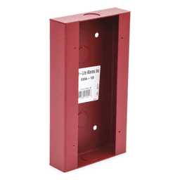 Caja de Montaje Superficial / Acero Rojo / 4.5 x 8.188 x 1.375 pulgadas / Interior Seco / Estaciones BG-12LR Series