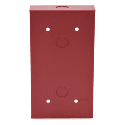 Caja de Montaje Superficial / Acero Rojo / 4.5 x 8.188 x 1.375 pulgadas / Interior Seco / Estaciones BG-12LR Series