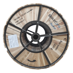 Carrete de 4 km de Fibra Óptica Aérea Figura 8 G.652D, Monomodo de 24 Hilos, Exterior, Span 100, Loose Tube