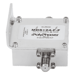 Protector RF Coaxial A 75 Ohms +24VDC Con Conector F Hembra De 300 MHz - 2.5 GHz