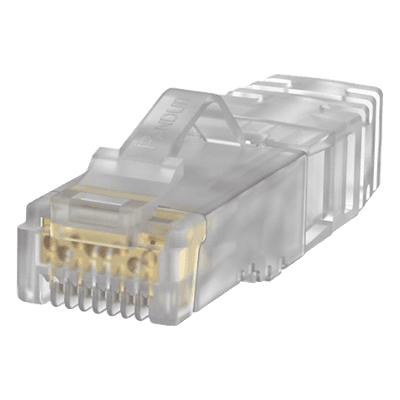 Plug RJ45 / Cat6A / 23-24 AWG / 50μm Oro / 2500 Ciclos / 100 Piezas / 0.26-0.31 in Diámetro