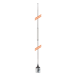 Antena Móvil para Rango de Frecuencia de Banda Civil (CB) 26.960 - 27.400 MHz.