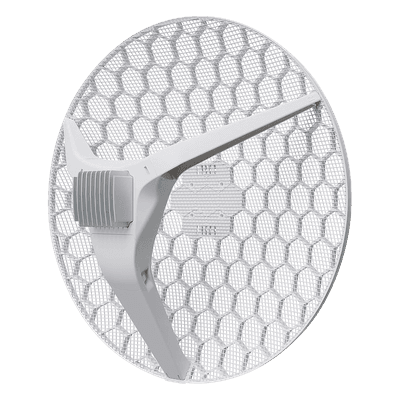 (LHG XL 52 ac) Backbone y CPE de Doble Banda con Antena de 27 dBi (5 GHz) y 18 dBi (2.4GHz), Hasta 1000 mW de Potencia y 860 Mbps, Soporta PoE af/at