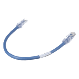 Cable de Parcheo TX6, UTP Cat6, 24 AWG, CM, Color Azul, 0.3 Metros (1 Pie)
