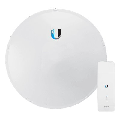 Ubiquiti airFiber 11 Complete LB - Radio de Backhaul 1.2 Gbps, Banda Licenciada 11 GHz, Antena 35 dBi