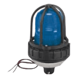 Luz de advertencia LED para ubicaciónes peligrosas, montaje tipo tubo, 24 VCD, LED color Azul