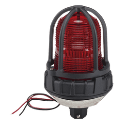 Luz de advertencia LED para ubicaciones peligrosas, montaje tipo tubo, 24 VCD, color Rojo