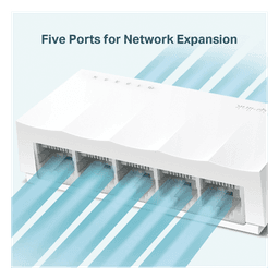 Switch para escritorio 5 puertos 10/100Mbps 