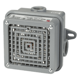 Bocina Electromecánica para Exteriores / 110 dBA a 1 m (3.3 ft) / Alimentación 120/240 VCA / IP65/IP69K / Montaje en Pared