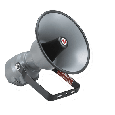 Altavoz amplificado a prueba de explosiones / 24 VCD / IP65 / Tipo 4X / 0-114 dBA @ 10 pies (0-124 dBA @ 1m) / Clase I Div. 1 Grupos B-D