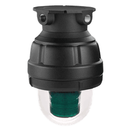Luz estroboscópica a prueba de explosiones UL y cUL para Clase I, División 1, Grupo C y D; Clase I, División 2, Grupos A y B; Clase II, División 1, Grupos E, F y G; Clase III , 24 Vcd, color Verde, montaje no incluido