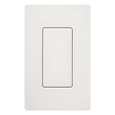 Inserto Ciego para Placa de Pared / Estilo Designer / Acabado Snow Satinado / Sin Tornillos Visibles