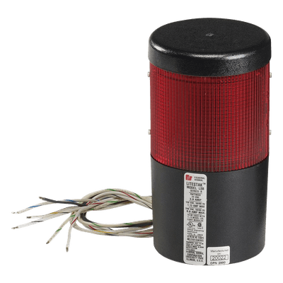 Modelo LSLD-120-R / Módulo de Luz LED / 120VAC / Lente Roja / Hasta 5 Módulos Apilables / Montaje en Tubería o Superficie