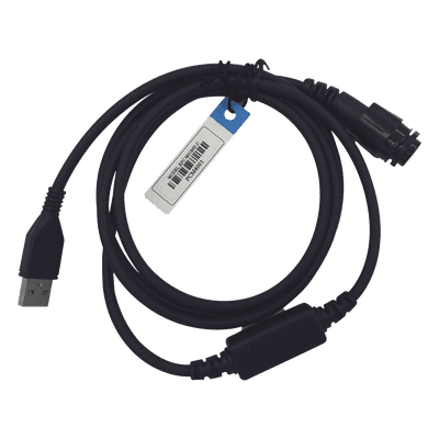 Cable Programador USB / Conector USB-A a Multipin Circular / Compatibilidad Windows 98 a 11 / Material Poliuretano / Más de 30 Modelos Motorola