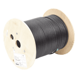 Bobina de Cable Planta Externa con Gel, de 4 Pares, Cat6A, Blindado F/UTP, Color Negro, 305 Metros (1000 Pies)