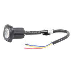 Lámpara oculta LED / Bajo perfil / Ámbar claro / 12-24 VDC / SAE Clase I / 98 patrones / Montaje empotrado