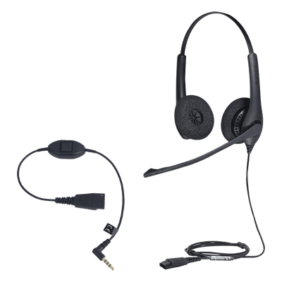 Kit Diadema Profesional / Cancelación de Ruido / Conexión QD y 3.5 mm / Brazo 270° / DSP / PeakStop
