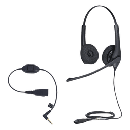 Kit Diadema Profesional / Cancelación de Ruido / Conexión QD y 3.5 mm / Brazo 270° / DSP / PeakStop