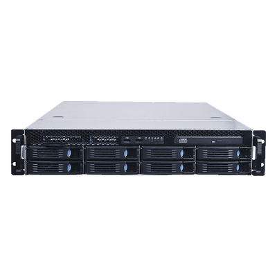 NVR empresarial / 64 canales IP / 4K / 64 TB incluidos / RAID 1-5-6-10 / Windows 10 IoT Enterprise / Fuente redundante