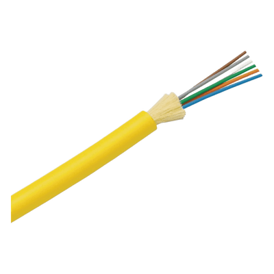 Cable de Fibra Óptica de 6 Hilos, Monomodo OS2 9/125, Interior, Tight Buffer 900um, No Conductiva (Dieléctrica), OFNR (Riser), Precio Por Metro