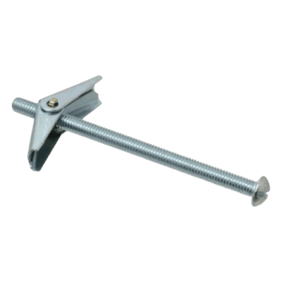Sujetador Mariposa / Tornillo 1/8" (3 mm) / Bronca 3/8" (10 mm) / Largo 2" (51 mm) / Carga 12 kg en Tablaroca