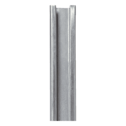 Canal Unicanal Sólido / 4 x 2 cm (1.57 x 0.79 in) / Acero Pregalvanizado 1.52 mm / Longitud 3 m (9.84 ft) / Refuerzo Estructural / 0.9 kg/m