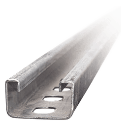 Unicanal Perforado 4 X 2 cm X 3 m / Calibre 16 / Galv. Electrolítico