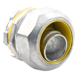 Conector Recto para tubo tipo Liquidtight de 1/2" (13 mm). 