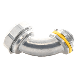Conector Curvo para tubo tipo Liquidtight de 1/2"  (13 mm). Compatible con ANC-COT12.