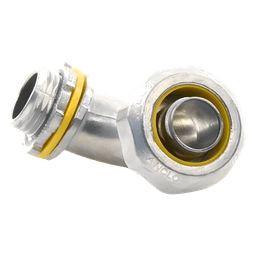 Conector Curvo para tubo tipo Liquidtight de 1/2"  (13 mm). Compatible con ANC-COT12.