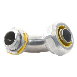 Conector Curvo para tubo tipo Liquidtight de 1/2"  (13 mm). Compatible con ANC-COT12.