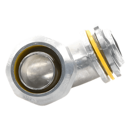 Conector Curvo para tubo tipo Liquidtight de 3/4"  (19 mm). Compatible con ANC-COT34.