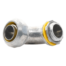 Conector Curvo para tubo tipo Liquidtight de 3/4"  (19 mm). Compatible con ANC-COT34.