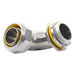 Conector Curvo para Tubo Liquidtight / 1" (25 mm) / Acabado Bruñido / UL 514B / NEMA FB-1