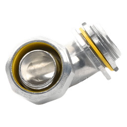 Conector Curvo para Tubo Liquidtight / 1" (25 mm) / Acabado Bruñido / UL 514B / NEMA FB-1