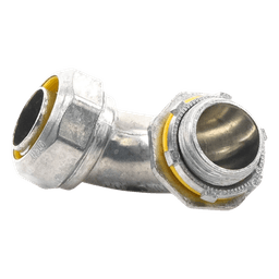 Conector Curvo para Tubo Liquidtight / 1" (25 mm) / Acabado Bruñido / UL 514B / NEMA FB-1