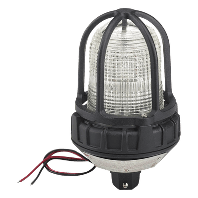 Luz de advertencia LED para ubicaciónes peligrosas, montaje tipo tubo, 24 VCD, LED color Claro