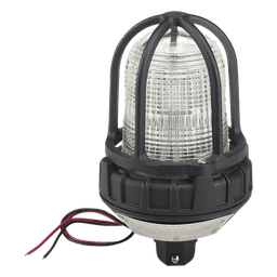 Luz de advertencia LED para ubicaciónes peligrosas, montaje tipo tubo, 24 VCD, LED color Claro