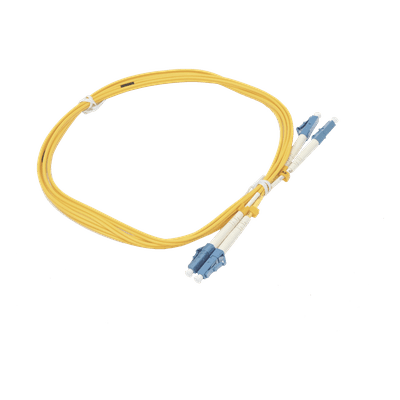 Jumper de Fibra Óptica / Monomodo G.652D / LC/UPC-LC/UPC / Dúplex / 2 m (6.56 ft) / Forro 2 mm