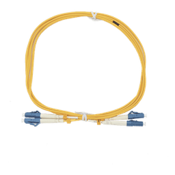 Jumper de Fibra Óptica / Monomodo G.652D / LC/UPC-LC/UPC / Dúplex / 2 m (6.56 ft) / Forro 2 mm