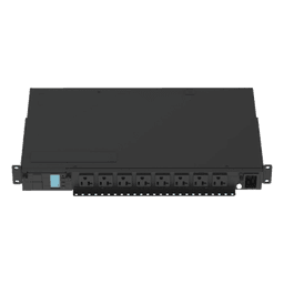 PDU Monitoreable Horizontal / 8 Salidas NEMA 5-20R / Entrada NEMA 5-15P / 120 Vca / 15 A / 1UR 19 in