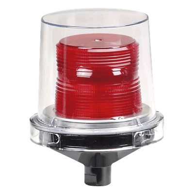Luz de advertencia LED para ubicaciones peligrosas Electraray®, UL y cUL Homologado UL y cUL para Clase I, División 2, Grupos A, B, C y D; Clase II División 2, Grupos F y G; Clase III , 240 VCA, color Rojo, parpadeo predeterminado
